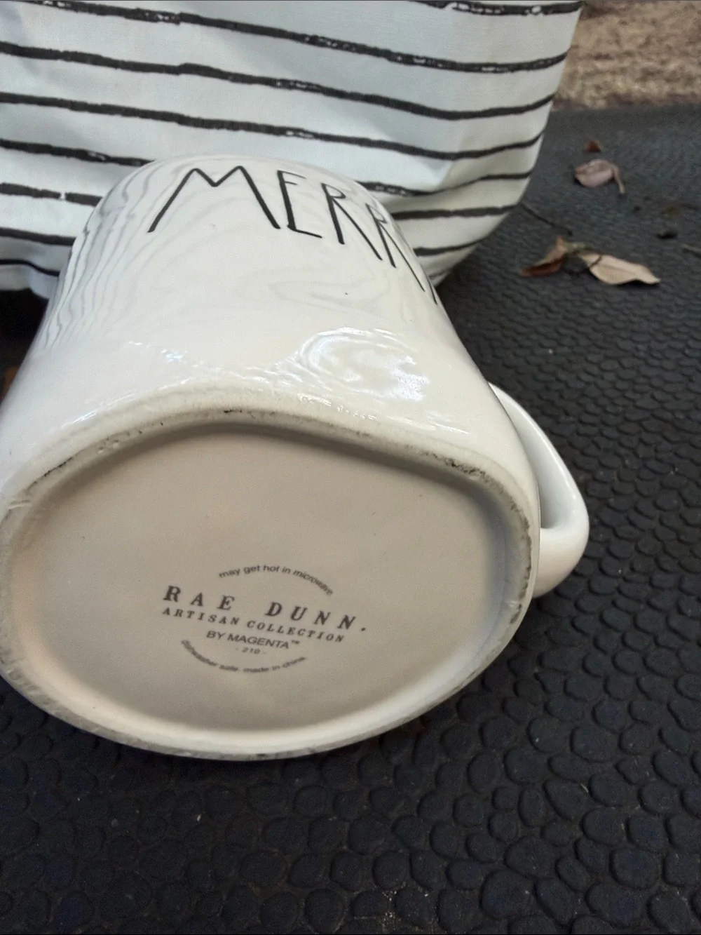 Rae Dunn White 'MERRY' Ceramic Coffee Mug